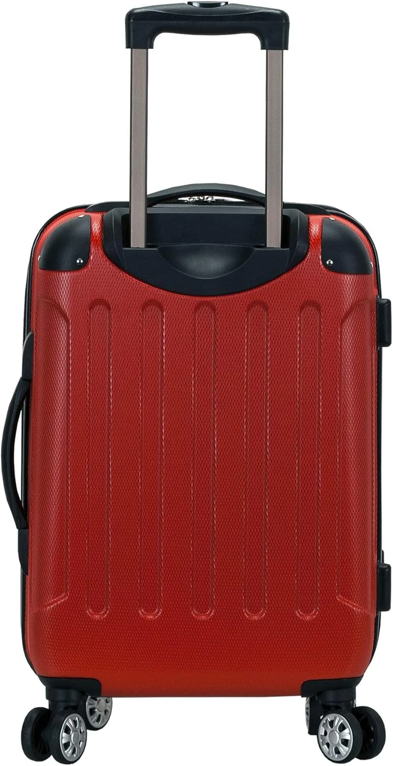 چمدان سخت بدنه قابل افزایش حجم Rockland با چرخ های اسپینر، چند رنگ