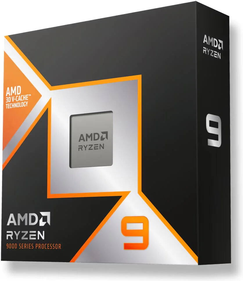 پردازنده دسکتاپ AMD Ryzen 9 9900X3D AM5، دارای 12 هسته و 24 رشته، فرکانس بوست تا 5.5 گیگاهرتز، گرافیک AMD Radeon، حداکثر حافظه 192 گیگابایت، دو کاناله، مشکی | 100-100001368WOF