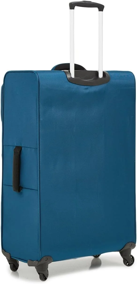 چمدان چرخدار بزرگ ریجنسی مدل Ultra-Lite Softside، سایز 28 اینچ، فیروزه ای، ابعاد 47 طول x 26.5 عرض x 71 ارتفاع سانتی متر