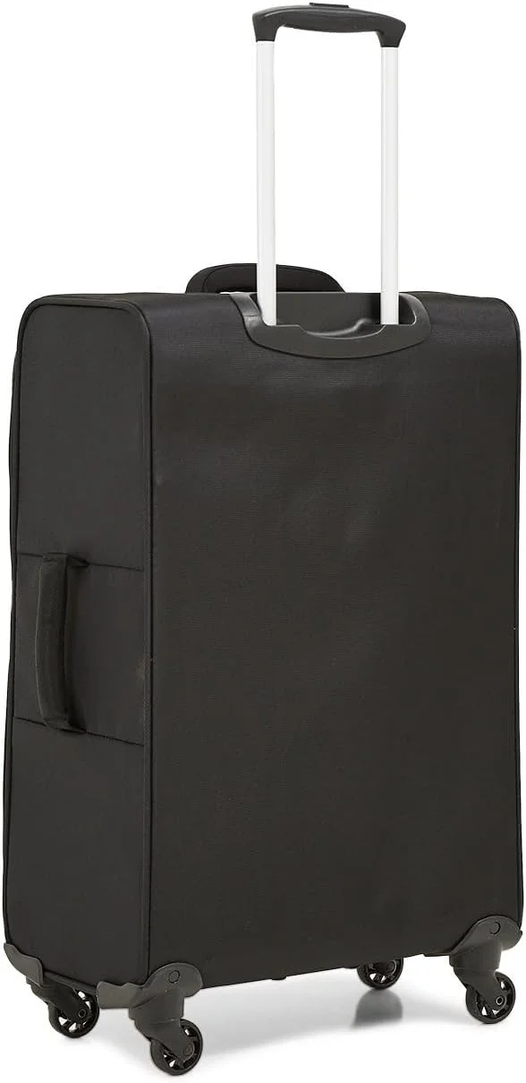 چمدان چرخدار متوسط ریجنسی مدل Ultra-lite Softside سایز 24 اینچ، مشکی، ابعاد 41L x 23W x 61H سانتی متر، ظرفیت 41 لیتر