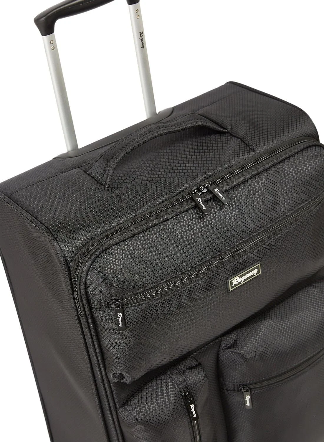 چمدان چرخدار سایز متوسط ریجنسی، مدل سافت ساید، سایز 24 اینچ، مشکی