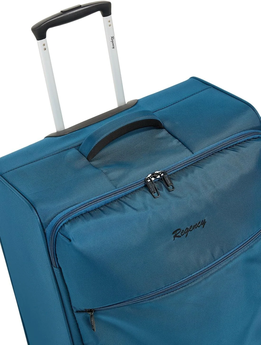 چمدان چرخدار بزرگ ریجنسی مدل Ultra-Lite Softside، سایز 28 اینچ، فیروزه ای، ابعاد 47 طول x 26.5 عرض x 71 ارتفاع سانتی متر