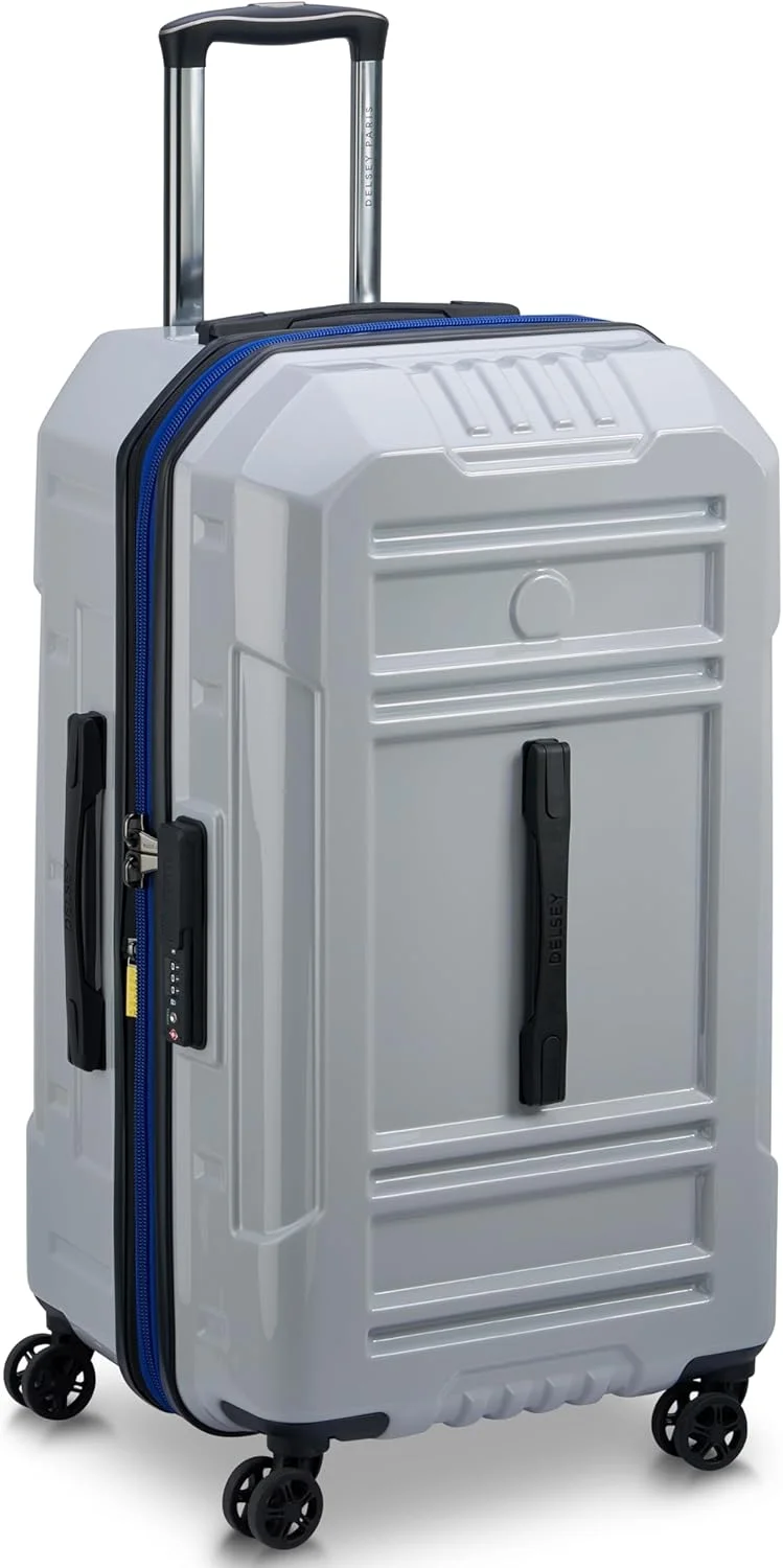 چمدان بزرگ سخت DELSEY PARIS - Remart - سایز بزرگ قابل افزایش - 73 x 41 x 40 سانتی متر - 96 لیتر - XL - ذغالی