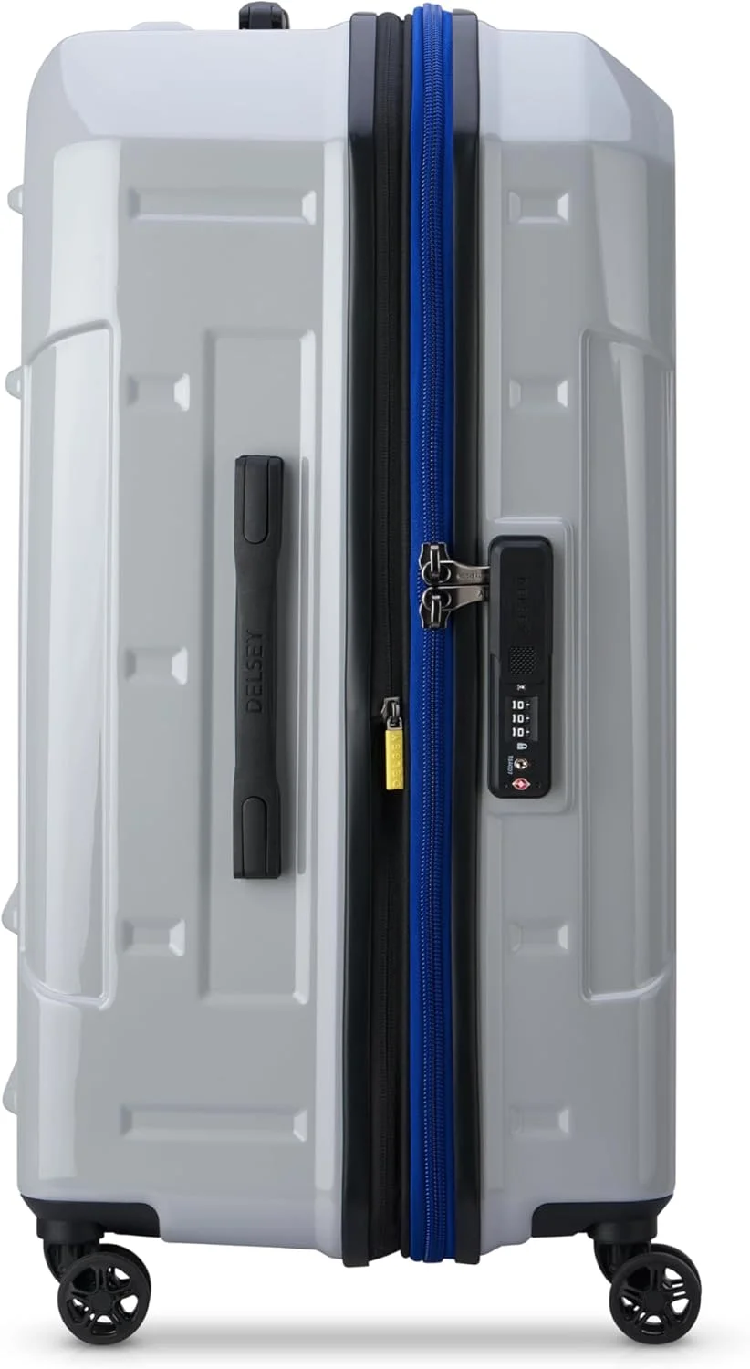 چمدان بزرگ سخت DELSEY PARIS - Remart - سایز بزرگ قابل افزایش - 73 x 41 x 40 سانتی متر - 96 لیتر - XL - ذغالی