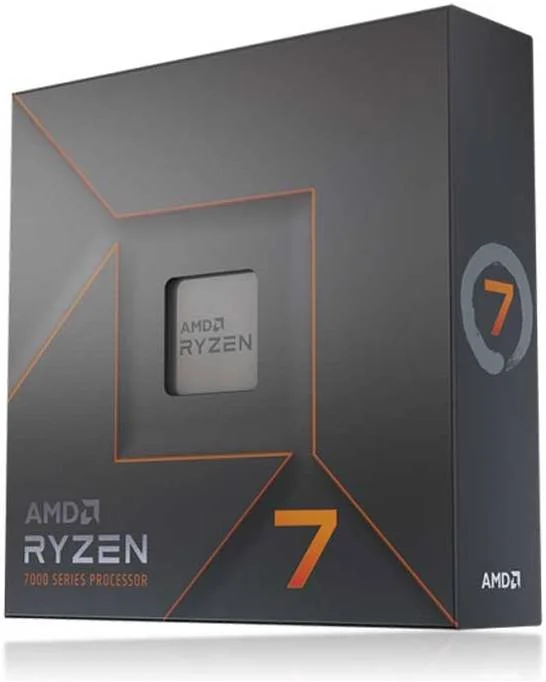 پردازنده دسکتاپ AMD Ryzen 7 7700X با فرکانس 4.5 گیگاهرتز، سوکت AM5، توان مصرفی 105 وات، 8 هسته و 16 رشته، حداکثر فرکانس بوست 5.4 گیگاهرتز، حافظه کش L3 با ظرفیت 32 مگابایت، گرافیک AMD Radeon، پشتیبانی از 2 کانال حافظه DDR5-5200 / حداکثر 128 گیگابایت، معماری Zen 4