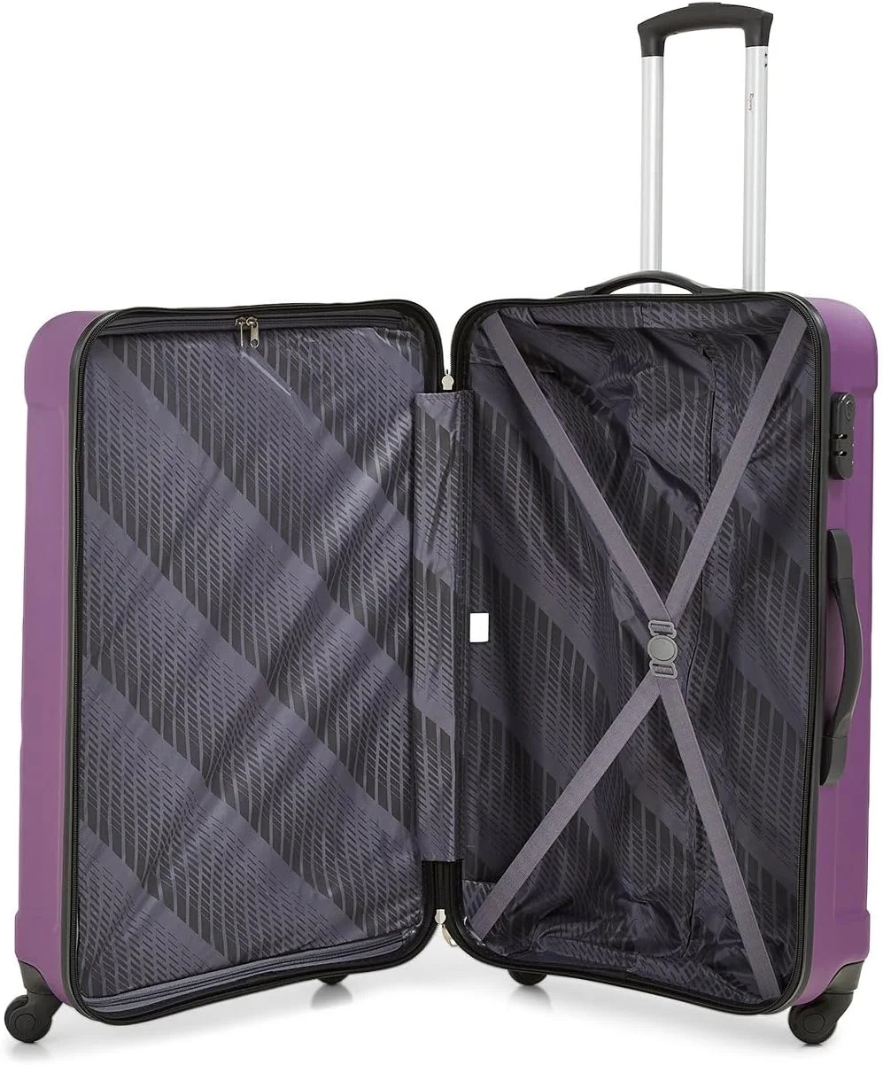 چمدان سایز متوسط نووا ریجنسی بدنه سخت، مناسب برای حمل بار، سایز 24 اینچ، بنفش