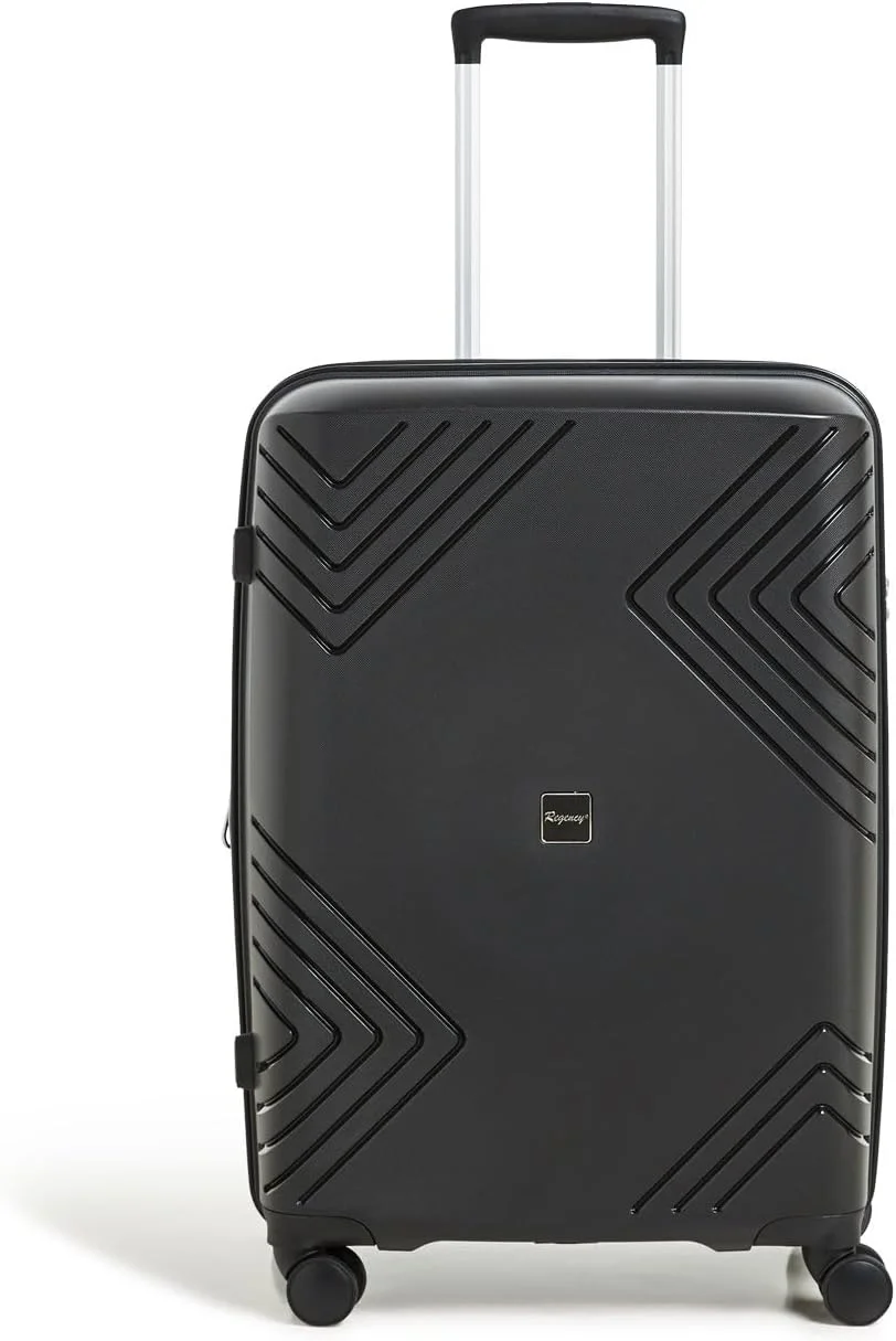 چمدان ترولی سایز متوسط رجنسی آیرو، مناسب برای تحویل بار، سایز 24 اینچ، مشکی