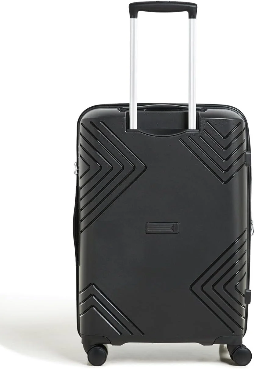 چمدان ترولی سایز متوسط رجنسی آیرو، مناسب برای تحویل بار، سایز 24 اینچ، مشکی