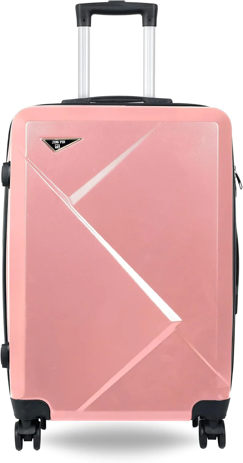چمدان بازتاب JP، ضد خش، سبک و قابل افزایش حجم - چرخ های 360 درجه، چمدان ترولی سخت ABS، چمدان مسافرتی با چرخ های اسپینر