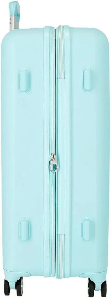 چمدان ریباک فیروزه ای مدیوم 48 x 70 x 28 سانتی متر ABS سخت قفل TSA داخلی 81 لیتر 4.2 کیلوگرم 4 چرخ دوبل، آبی، سایز متوسط، چمدان متوسط
