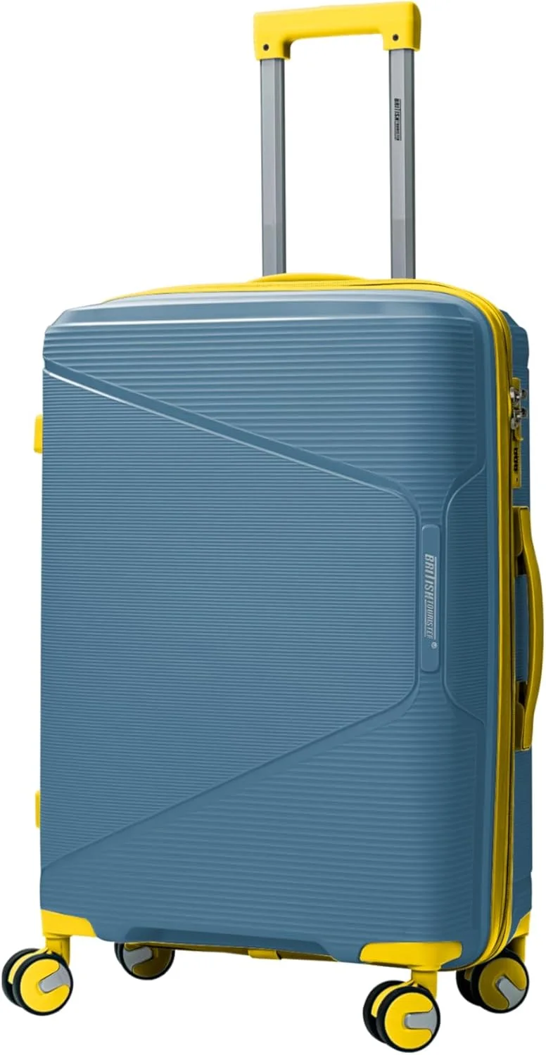 چمدان چرخشی پلی پروپیلن کوچک (آبی طاووسی، کوچک)