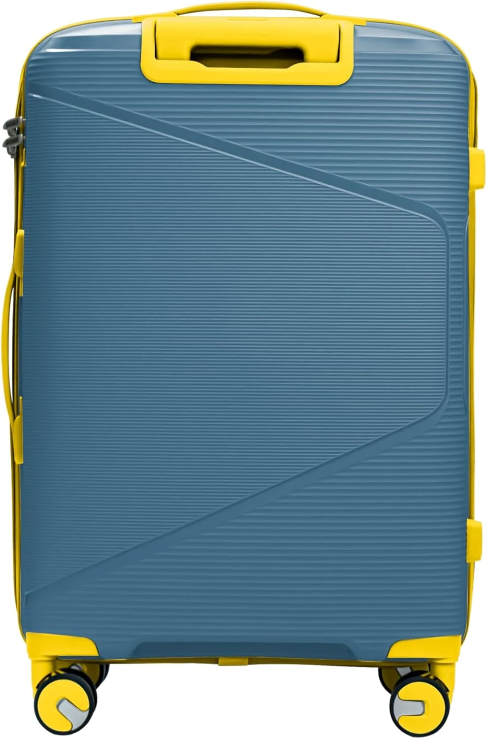 چمدان چرخشی پلی پروپیلن کوچک (آبی طاووسی، کوچک)