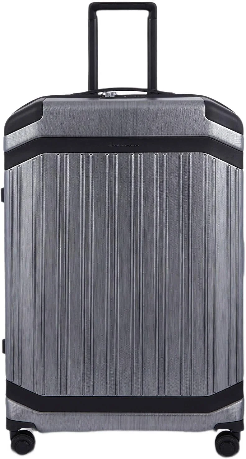 چمدان چرخ‌دار بزرگ سایز مدل PQ Light Premium از Piquadro، رنگ مشکی گرافیتی، ۷۵ سانتی‌متر