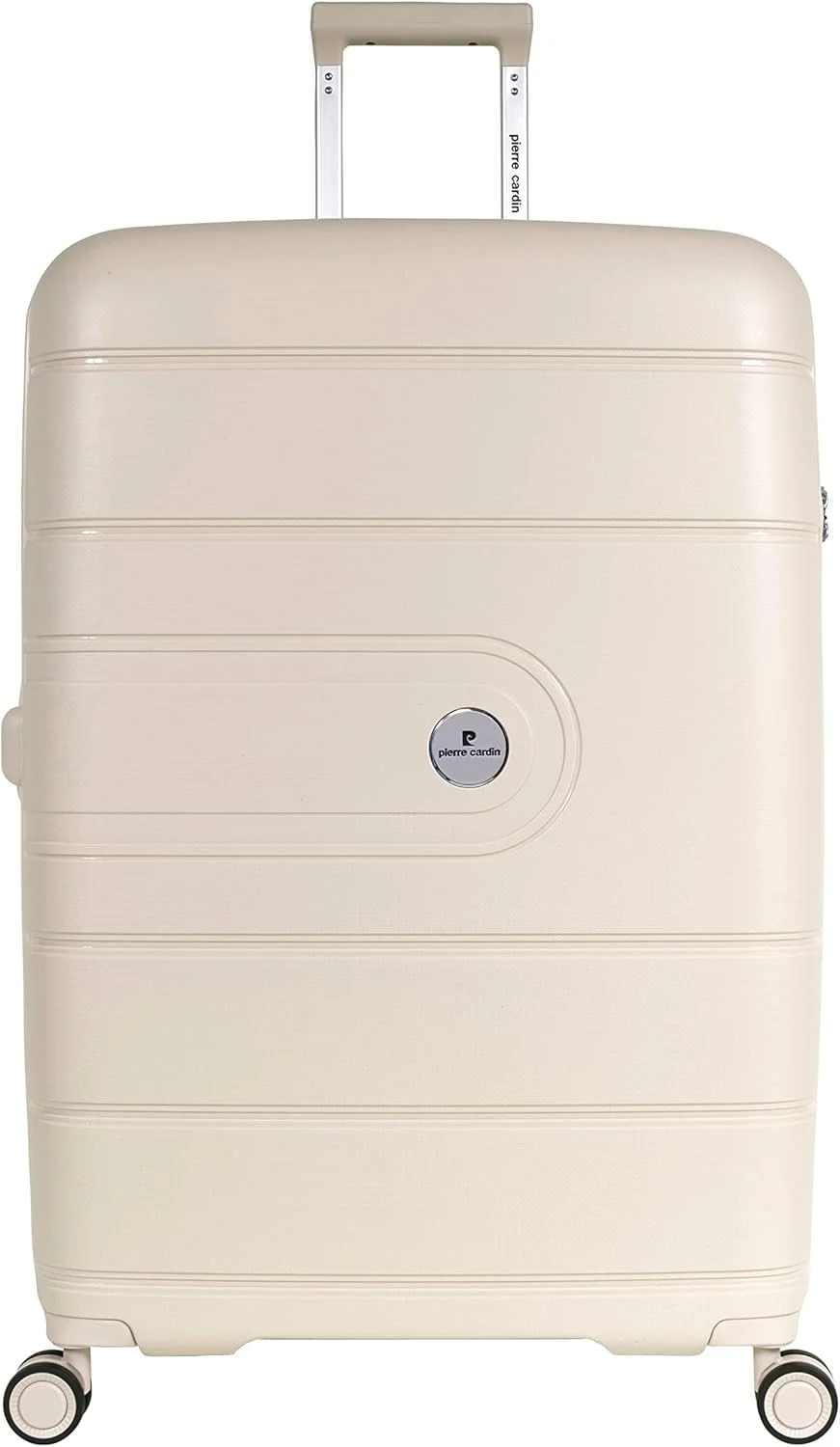چمدان نشکن پیر کاردین مناسب سفر قفل بین المللی 4 چرخ دوبل، چمدان با زیپ ضد سرقت دوبل (ست 4 تایی، شامپاینی)