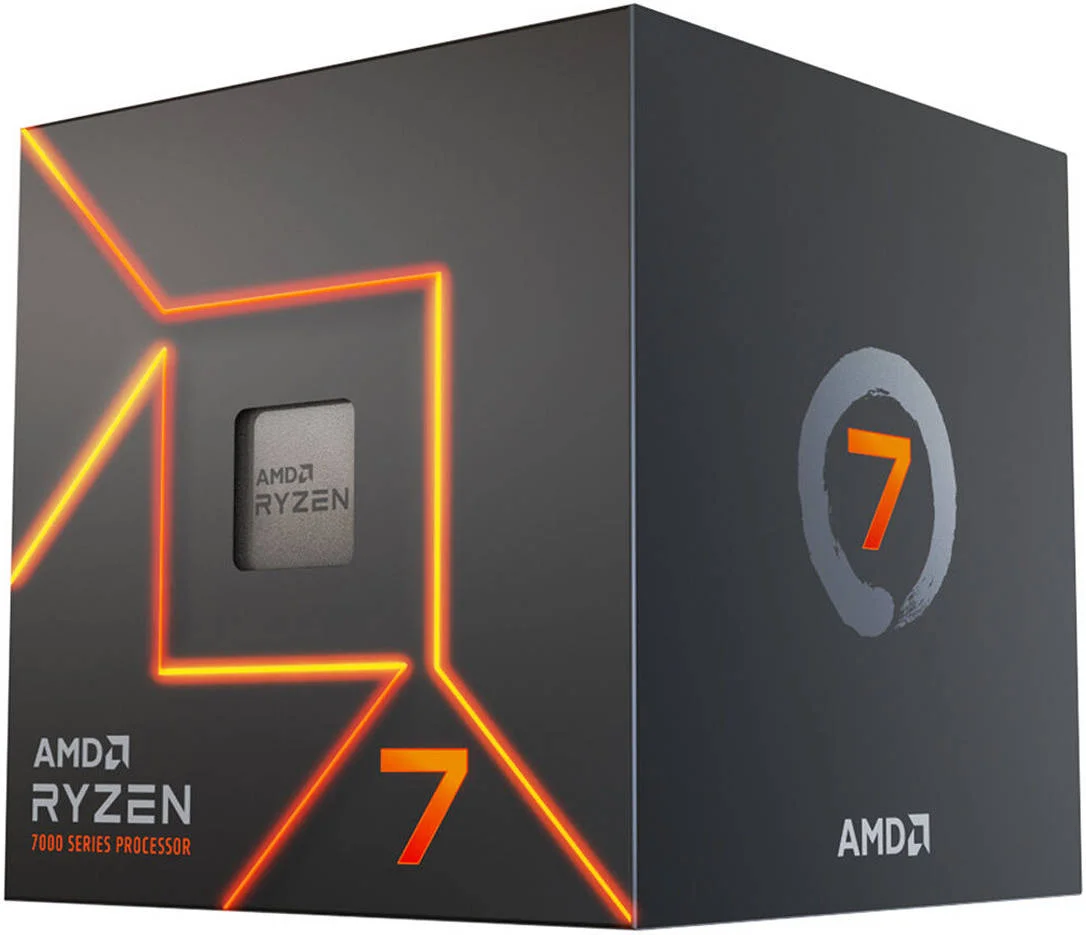 پردازنده گیمینگ AMD Ryzen 7 7700 3.8 GHz AM5، دارای 8 هسته و 16 رشته، 8 مگابایت حافظه کش L2 و 32 مگابایت حافظه کش L3، حافظه DDR5-5200، گرافیک AMD Radeon یکپارچه، شامل خنک کننده Wraith Prism | 100-100000592BOX
