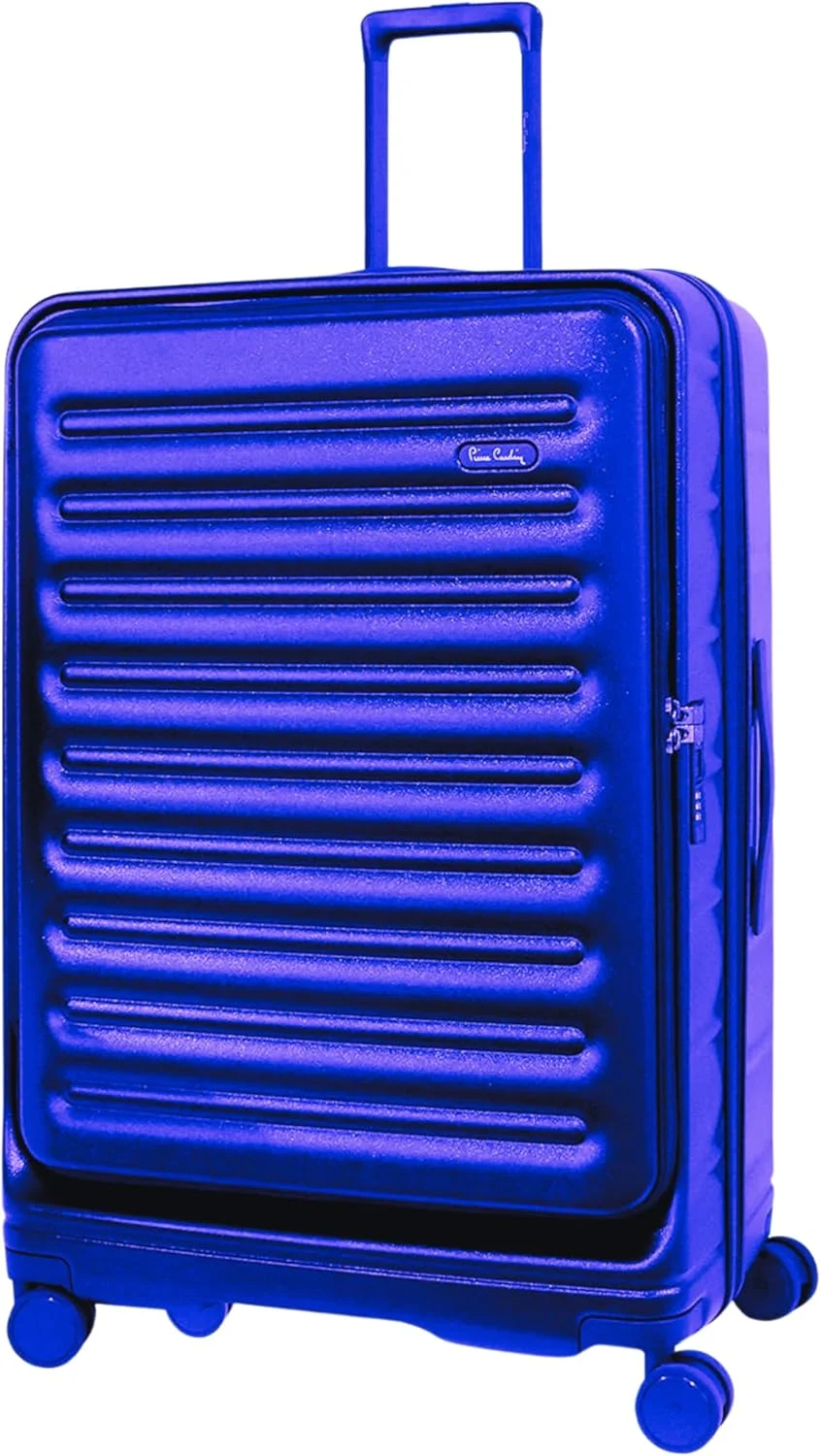 چمدان پیر کاردین با زیپ جلویی، چمدان سبک وزن و سخت برای مسافرت، دارای تاییدیه TSA، زیپ دوبل ضد سرقت (سرمه ای، ست 3 عددی) چمدان پیر کاردین با زیپ جلویی، چمدان سبک وزن و سخت برای مسافرت، دارای تاییدیه TSA، زیپ دوبل ضد سرقت (سرمه ای، ست 3 عددی)