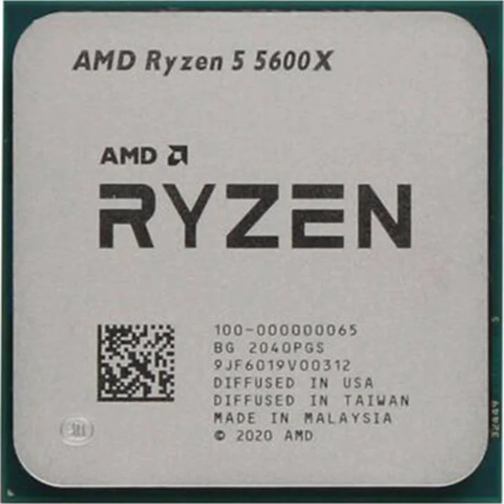 پردازنده دسکتاپ AMD Ryzen 5 5600X، 4.6 گیگاهرتز (حداکثر فرکانس بوست) و 3.7 گیگاهرتز (فرکانس پایه)، 6 هسته، AM4، 12 رشته، TSMC 7nm FinFET، سینی | 100-100000065 سینی