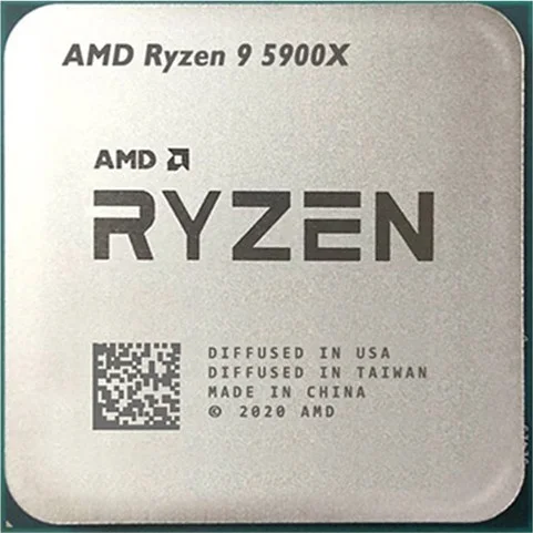 پردازنده دسکتاپ AMD Ryzen 9 5900X، فرکانس پایه 3.7 گیگاهرتز و فرکانس افزایشی 4.8 گیگاهرتز، سوکت AM4، 24 رشته، TSMC 7nm FinFET | 100-100000061 / Tray