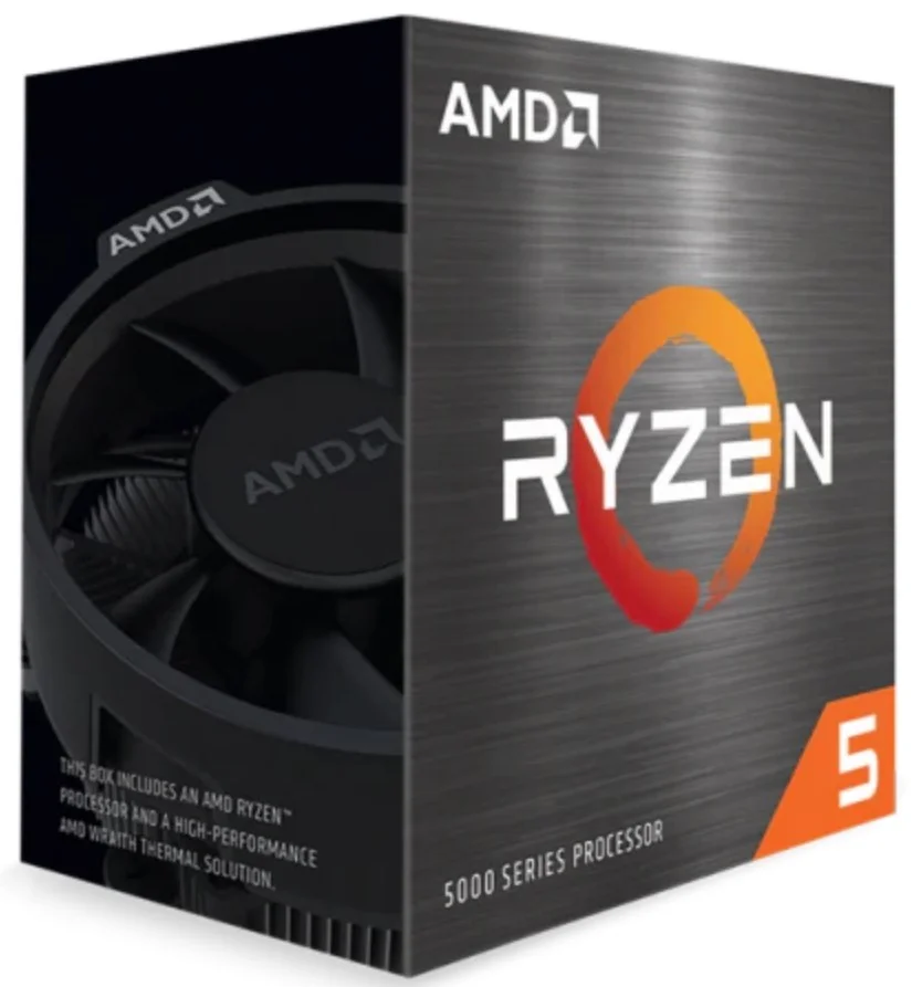 پردازنده دسکتاپ AMD Ryzen 5 5600X، 4.6 گیگاهرتز (حداکثر فرکانس بوست) و 3.7 گیگاهرتز (فرکانس پایه)، 6 هسته، AM4، 12 رشته، TSMC 7nm FinFET | 100-100000065BOX