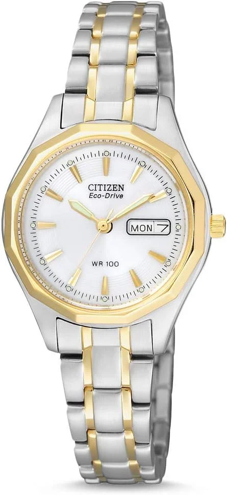 ساعت مچی عقربه ای زنانه سیتیزن اکو-درایو با بند استیل ضد زنگ