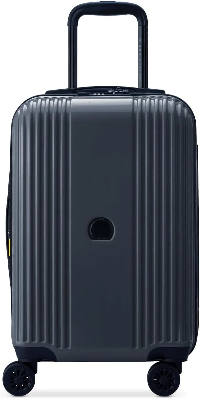 چمدان کابین سخت پوسته دولسی مدل Ophelie با ابعاد 55 سانتی متر، 4 چرخ دوبل و قابلیت افزایش حجم - آبی براق