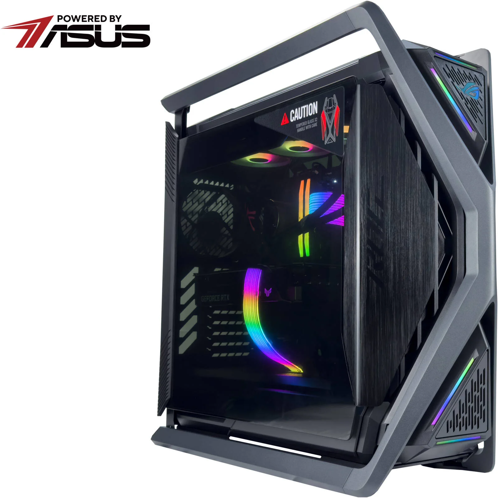 کامپیوتر گیمینگ ASUS ELITE - پردازنده AMD Ryzen 9 9950X3D با 16 هسته و 32 رشته، کارت گرافیک NVIDIA RTX 5090 با 32 گیگابایت حافظه، 64 گیگابایت رم DDR5 با فرکانس 6000 مگاهرتز، 2 ترابایت SSD Gen 5، منبع تغذیه 1000 وات 80 Plus، خنک کننده مایع 360 میلی متری، Wi-Fi + BT، طراحی شده توسط ایسوس