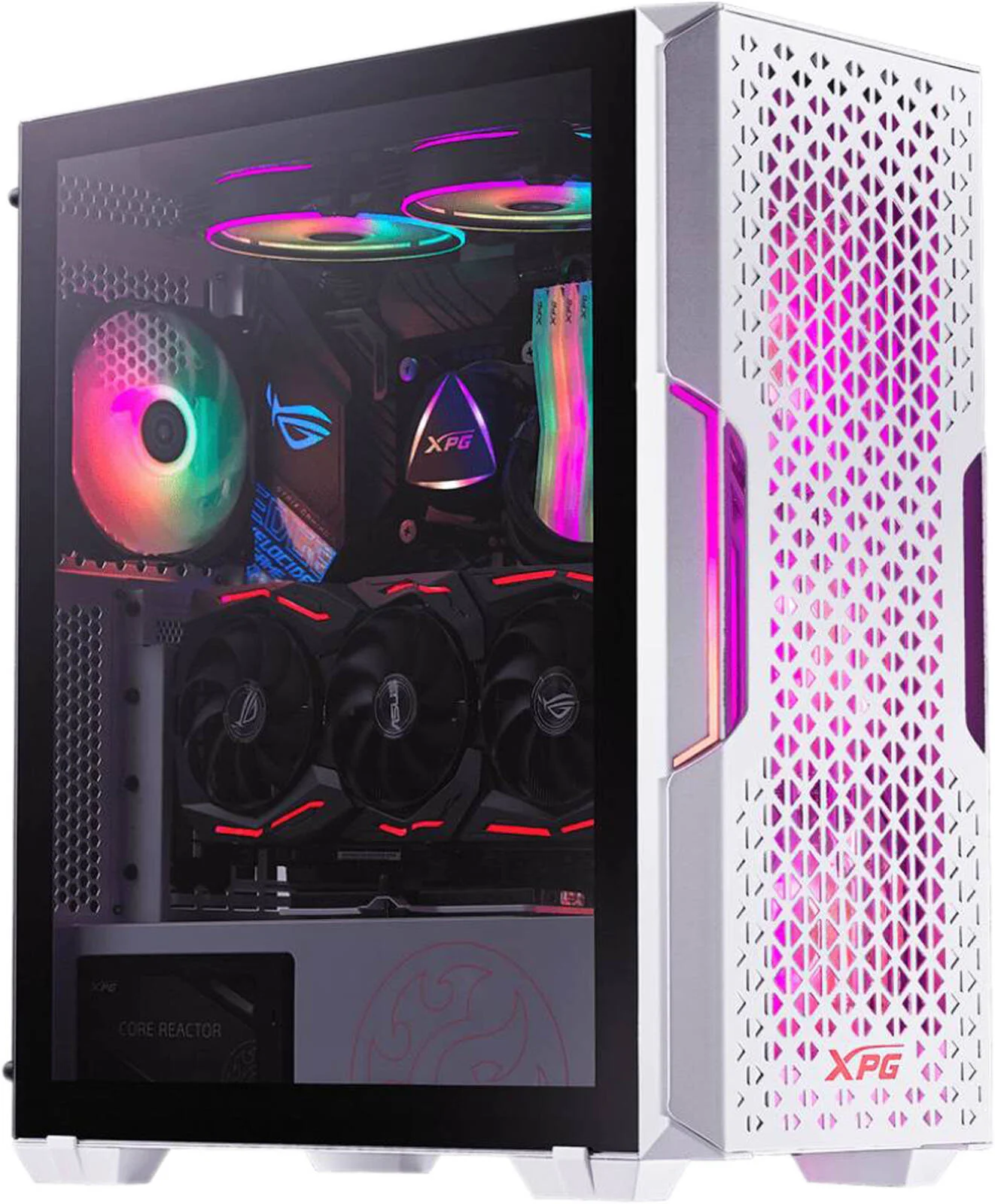 بهترین کامپیوتر گیمینگ اقتصادی - پردازنده Intel Core i7-14700KF با 20 هسته و 28 رشته، کارت گرافیک AMD Radeon RX 7900 XT با 20 گیگابایت حافظه، 32 گیگابایت رم DDR5 با فرکانس 6000 مگاهرتز، 1 ترابایت SSD Gen 4، منبع تغذیه 850 وات Gold، خنک کننده مایع 240 میلی متری، Wi-Fi + BT