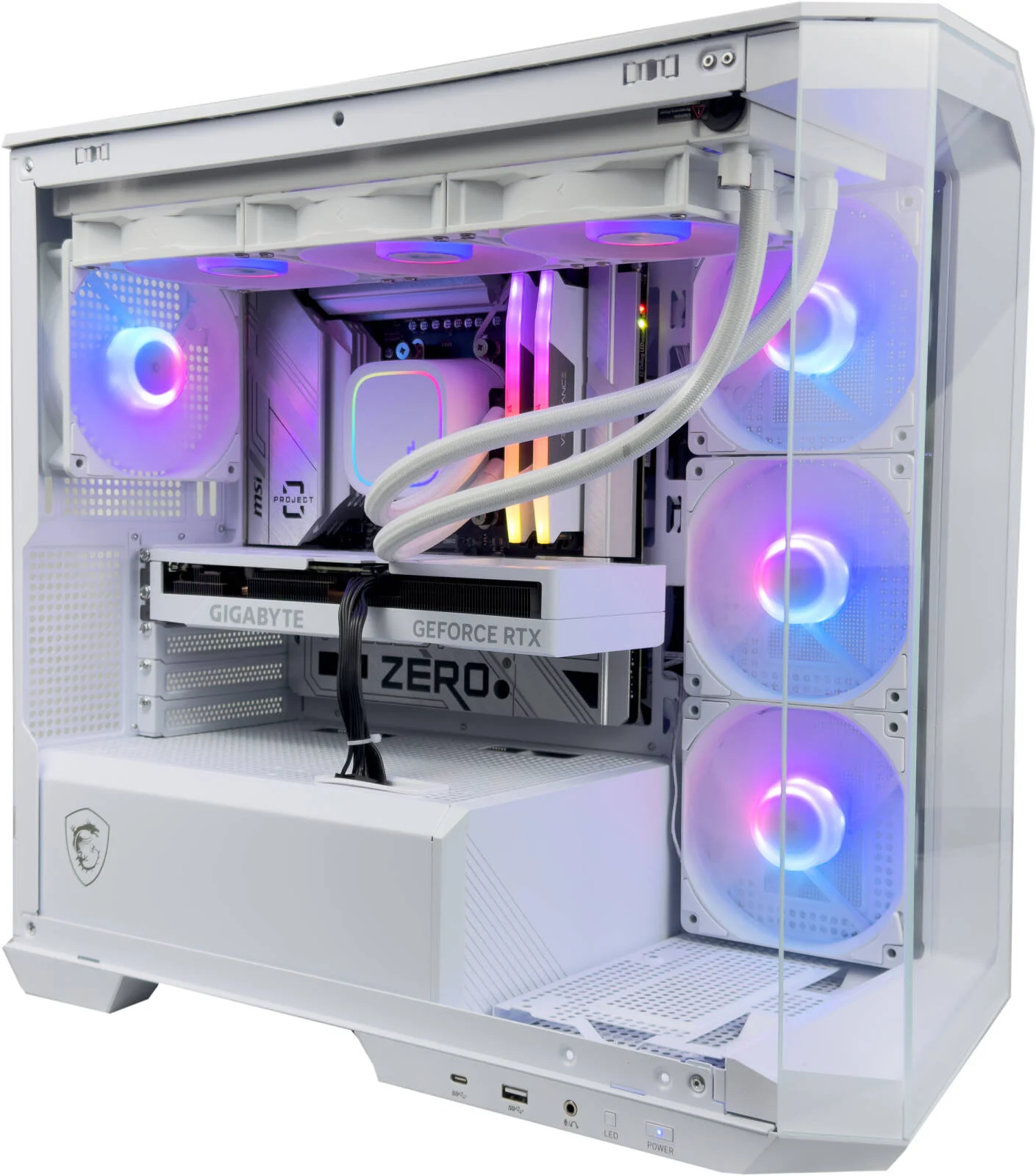 کامپیوتر گیمینگ بلیزارد - AMD Ryzen 7 9800X3D با 8 هسته و 16 رشته، NVIDIA RTX 5070 Ti با 16 گیگابایت حافظه، 32 گیگابایت رم DDR5 با فرکانس 6000 مگاهرتز، 1 ترابایت SSD Gen 4، پاور 850 وات Gold، خنک کننده مایع 360 میلی متری، Wi-Fi + BT، ویندوز 11 پرو