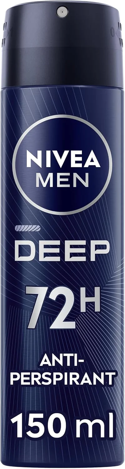 اسپری مردانه نیوآ مدل Deep MaxxTech Darkwood حجم 150 میلی لیتر، با کربن سیاه، محافظت 72 ساعته در برابر بو و تعریق، رایحه گرم Darkwood