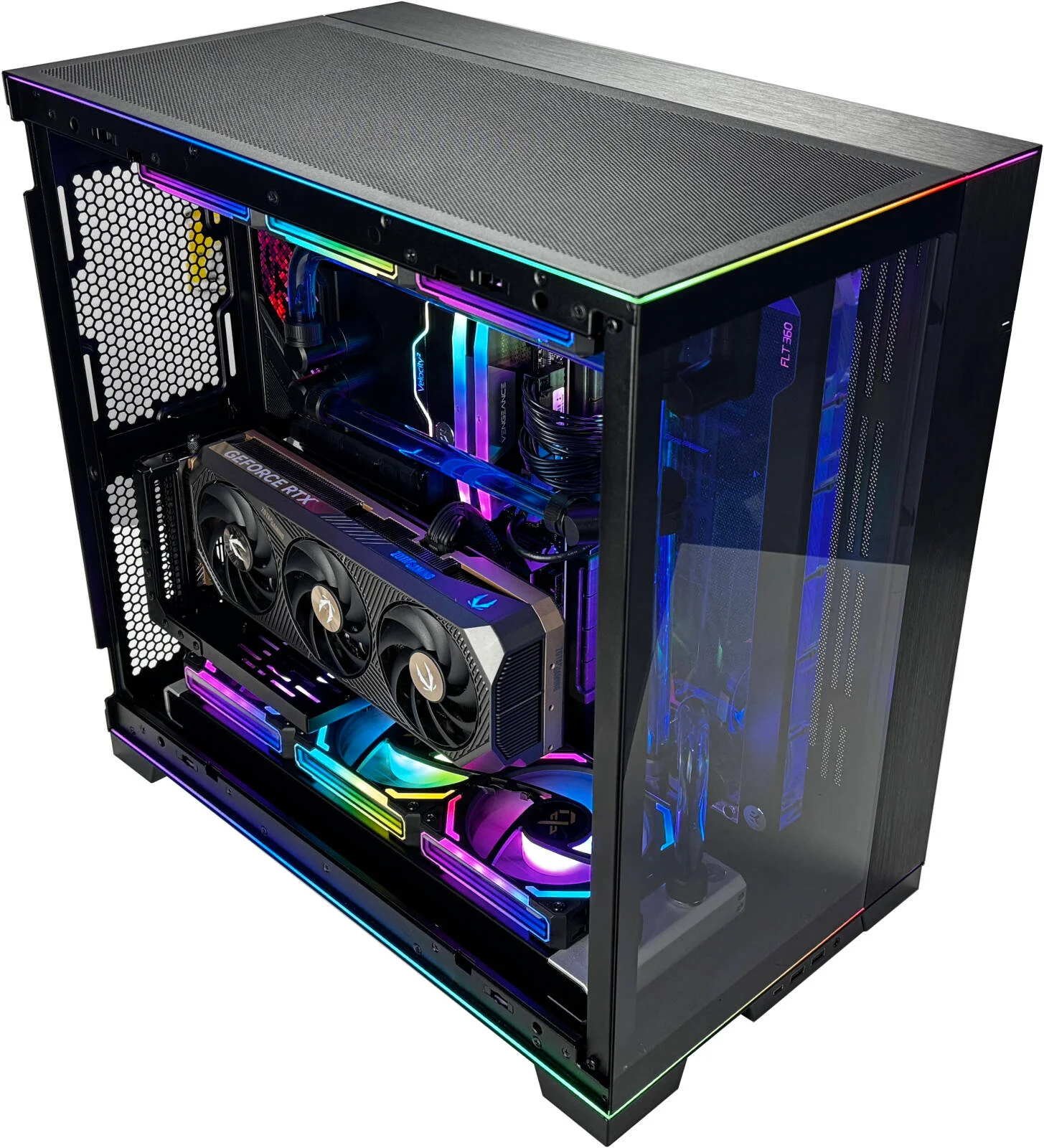 کامپیوتر گیمینگ ChillMaster - پردازنده Intel Core Ultra 7 265K با 20 هسته و 20 رشته، کارت گرافیک NVIDIA RTX 5080 با 16 گیگابایت حافظه، 32 گیگابایت رم DDR5 با فرکانس 6000 مگاهرتز، 2 ترابایت SSD Gen 5، منبع تغذیه 1000 وات 80 PLUS Gold، خنک کننده مایع با 2 رادیاتور 360 میلی متری، Wi-Fi + BT