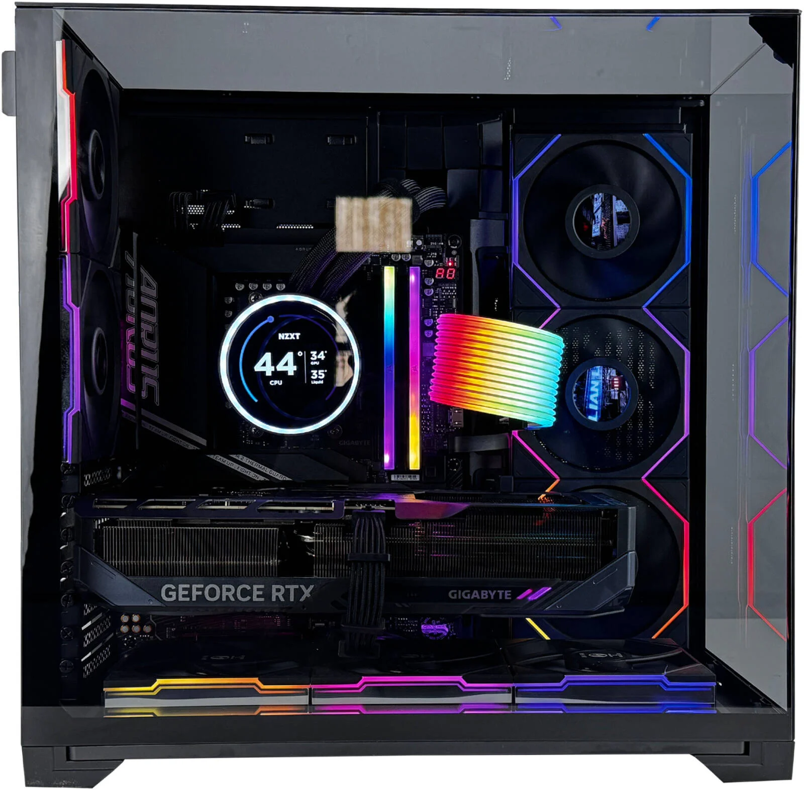 کامپیوتر گیمینگ کریستال ویژن - Intel Core Ultra 9 285K با 24 هسته و 24 رشته، NVIDIA RTX 5090 32GB، رم 64GB DDR5 با سرعت 6000MHz، SSD 2TB Gen 5، منبع تغذیه 1200W Gold، خنک کننده مایع 360mm، Wi-Fi +BT