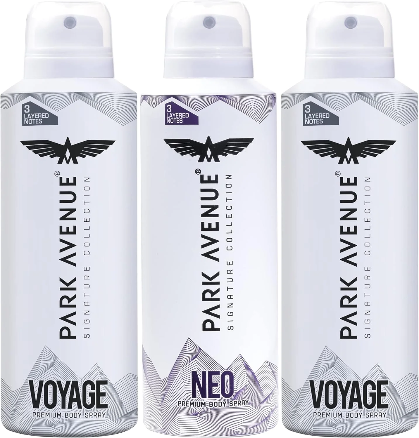 خوشبو کننده بدن مردانه پارک آونیو (2 Voyage, Neo) 450 میلی لیتر (3x150)