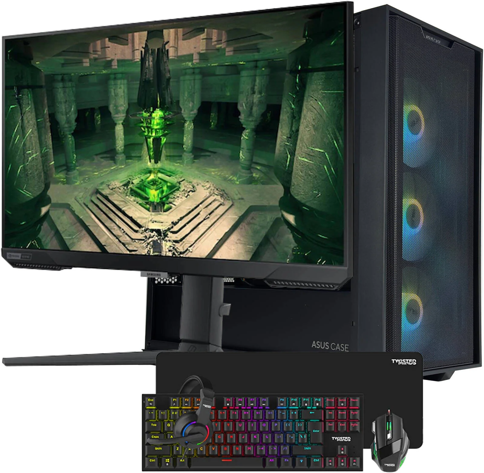 کامپیوتر گیمینگ DarkStar - پردازنده Intel Core i7-14700KF با 20 هسته و 28 رشته، کارت گرافیک NVIDIA RTX 5070 با 12 گیگابایت حافظه، 32 گیگابایت رم DDR5 با فرکانس 6000 مگاهرتز، 1 ترابایت SSD Gen 4، منبع تغذیه 750W 80 PLUS، خنک کننده مایع 240 میلی متری، Wi-Fi + BT