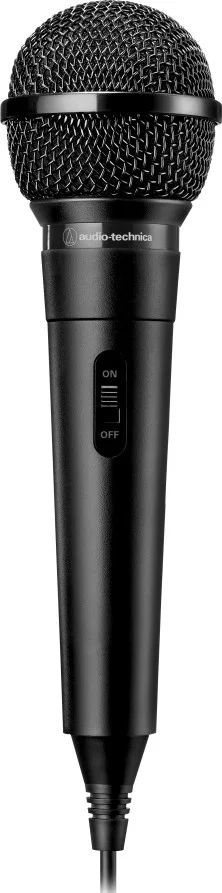 میکروفون دستی داینامیک یک جهته Audio Technica ATR1100X با کلید روشن/خاموش، کابل 3 متری و آداپتور 1/4 اینچی، مشکی | ATR1100X