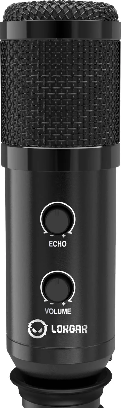 میکروفون گیمینگ USB Lorgar Soner 313، الگوی قطبی کاردیوئید، با دکمه تنظیم صدا و اکو، کابل USB 2.5 متری، پایه سه پایه، سازگار با مک / ویندوز / اندروید / سونی، مشکی | LRG-CMT313 میکروفون گیمینگ USB Lorgar Soner 313، الگوی قطبی کاردیوئید، با دکمه تنظیم صدا و اکو، کابل USB 2.5 متری، پایه سه پایه، سازگار با مک / ویندوز / اندروید / سونی، مشکی | LRG-CMT313