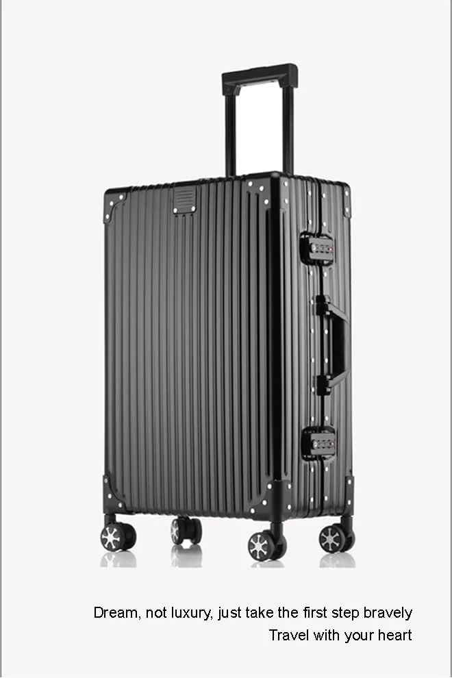 چمدان مسافرتی هاردکیس NKX آلیاژ آلومینیوم-منیزیم با 4 چرخ گردان 20 اینچ