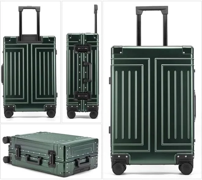 چمدان مسافرتی هاردکیس NKX آلیاژ آلومینیوم-منیزیم با 4 چرخ گردان 20 اینچی