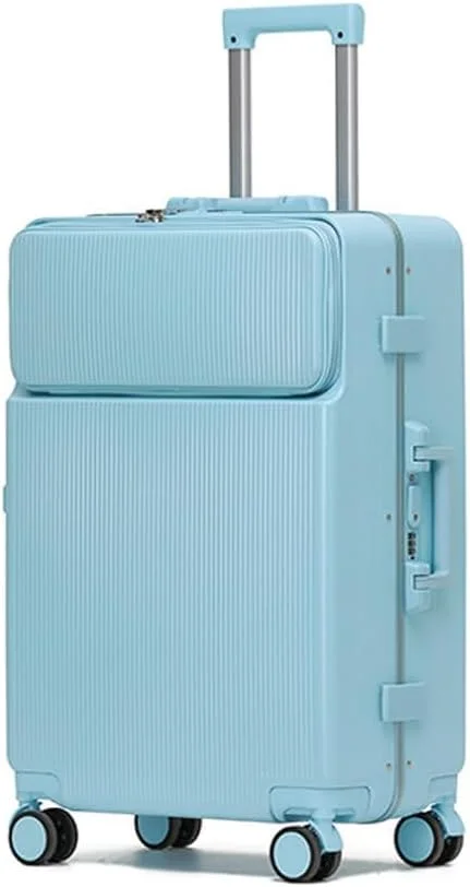 چمدان ممتاز با فریم آلومینیومی قابل گسترش ABS و PC با پورت شارژ USB سایز 28 اینچ