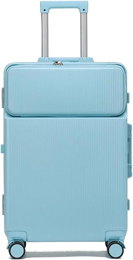 چمدان ممتاز NKX با فریم آلومینیومی قابل گسترش، جنس ABS و PC، دارای پورت شارژ USB، سایز 20 اینچ