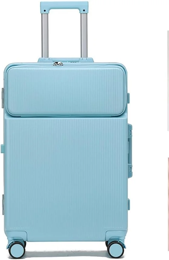 چمدان ممتاز NKX با فریم آلومینیومی قابل گسترش، جنس ABS و PC، دارای پورت شارژ USB، سایز 20 اینچ