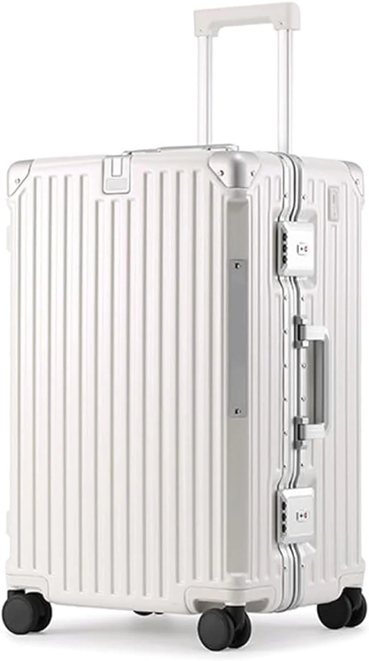 چمدان ممتاز ۲۴ اینچی با فریم آلومینیومی قابل گسترش، بدنه ABS و PC، دارای پورت شارژ USB و Type C