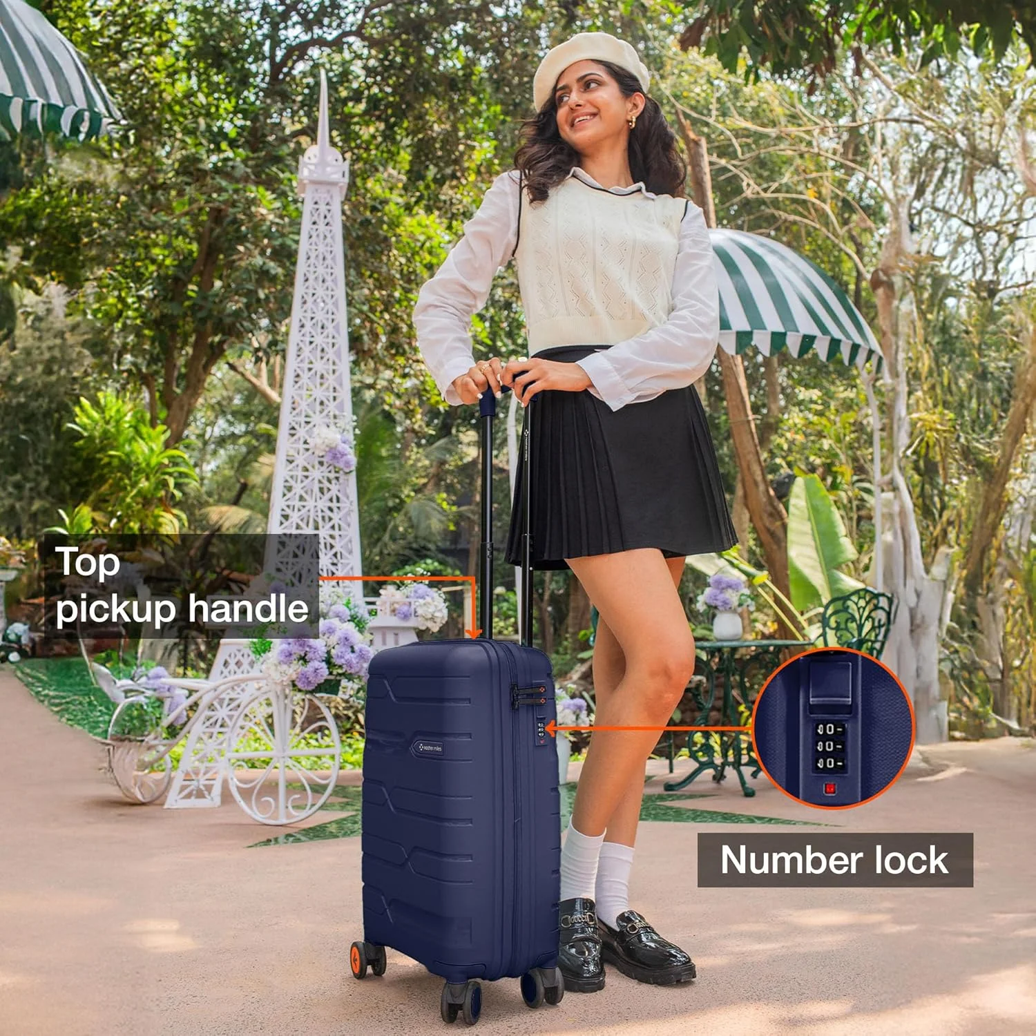 چمدان طرح پاریس نَشِر مایلز - مناسب بزرگسال