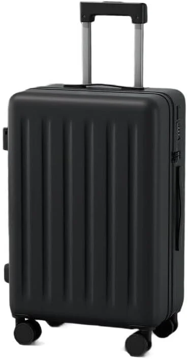 چمدان مسافرتی MOTIM با چرخ های گردان 360 درجه، کیف چمدان سبک وزن با پوسته سخت بافت دار، مشکی، ظرفیت بزرگ (کوچک)