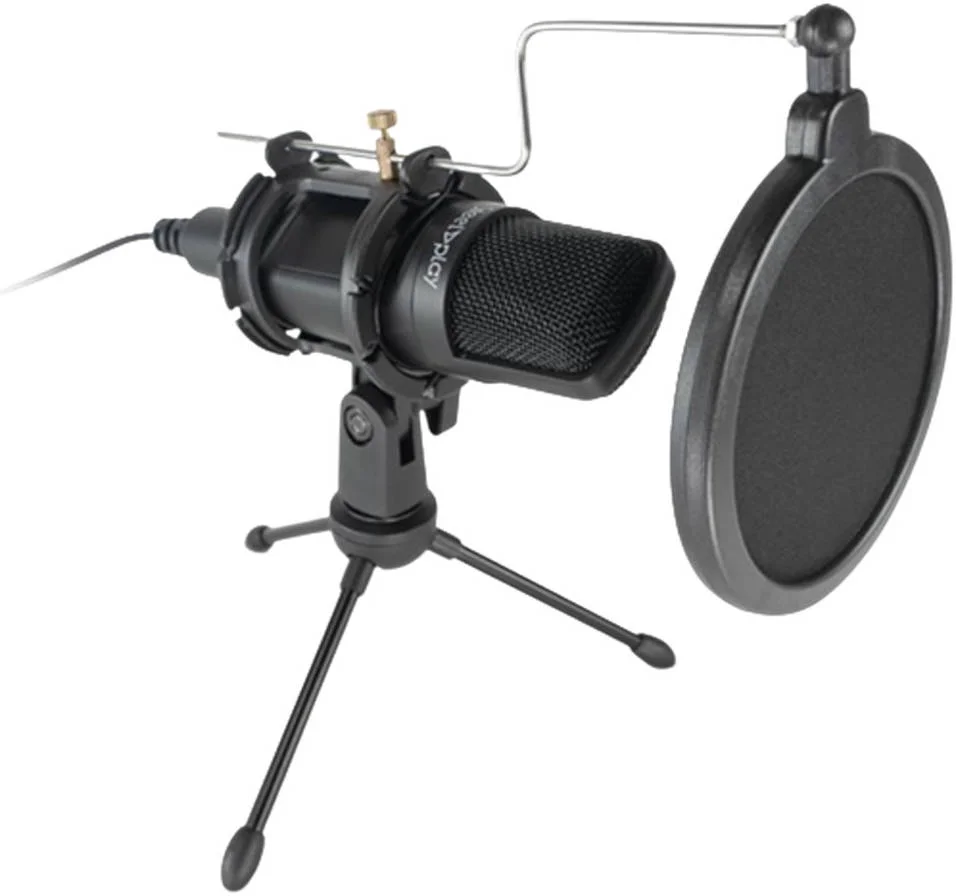 میکروفون استریم استیل پلی، میکروفون USB کاندنسر، کابل بافته شده، اتصال USB با روکش طلا، پاسخ فرکانسی 20 هرتز تا 20 کیلوهرتز، مشکی | JVAPCM00598 میکروفون استریم استیل پلی، میکروفون USB کاندنسر، کابل بافته شده، اتصال USB با روکش طلا، پاسخ فرکانسی 20 هرتز تا 20 کیلوهرتز، مشکی | JVAPCM00598