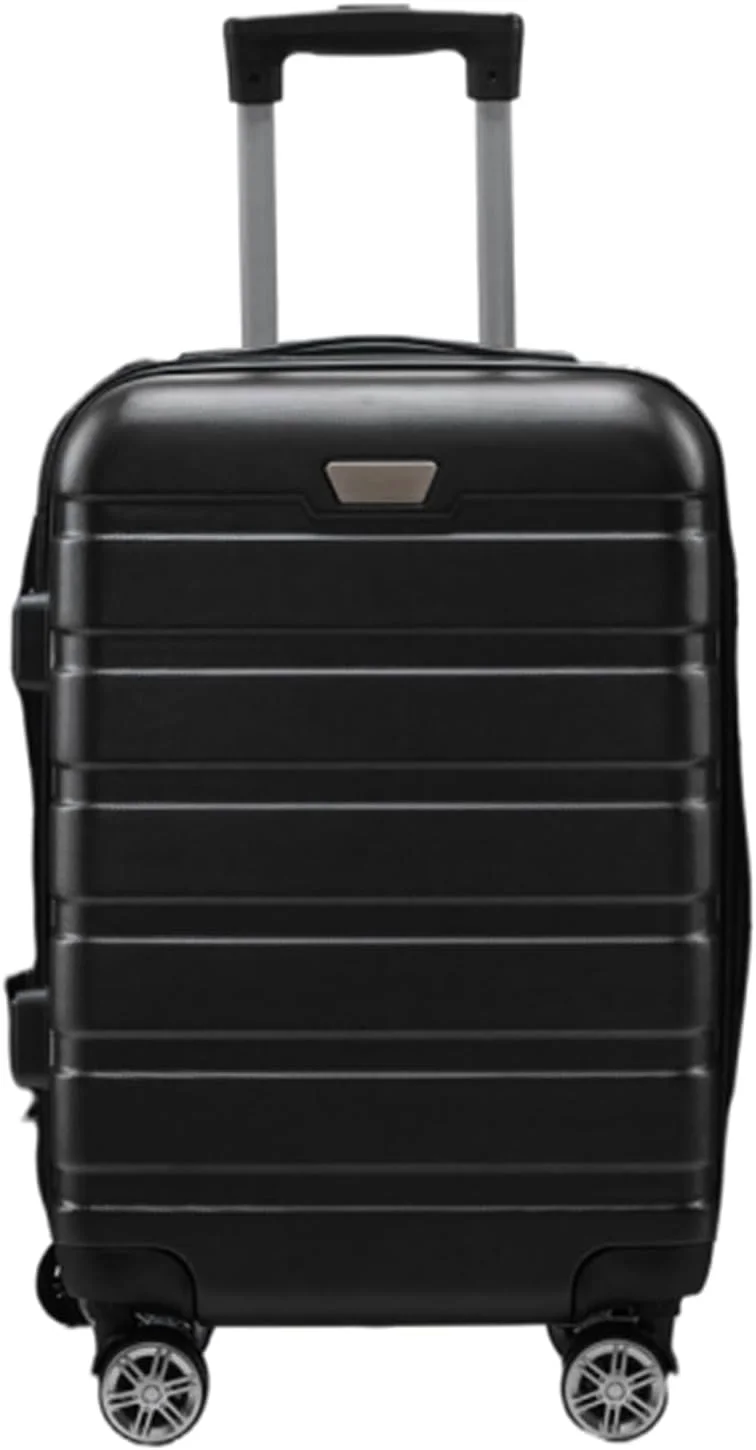 چمدان سخت MOTIM با 4 چرخ بی صدا جهانی و قفل ترکیبی (مشکی، 28 اینچ)