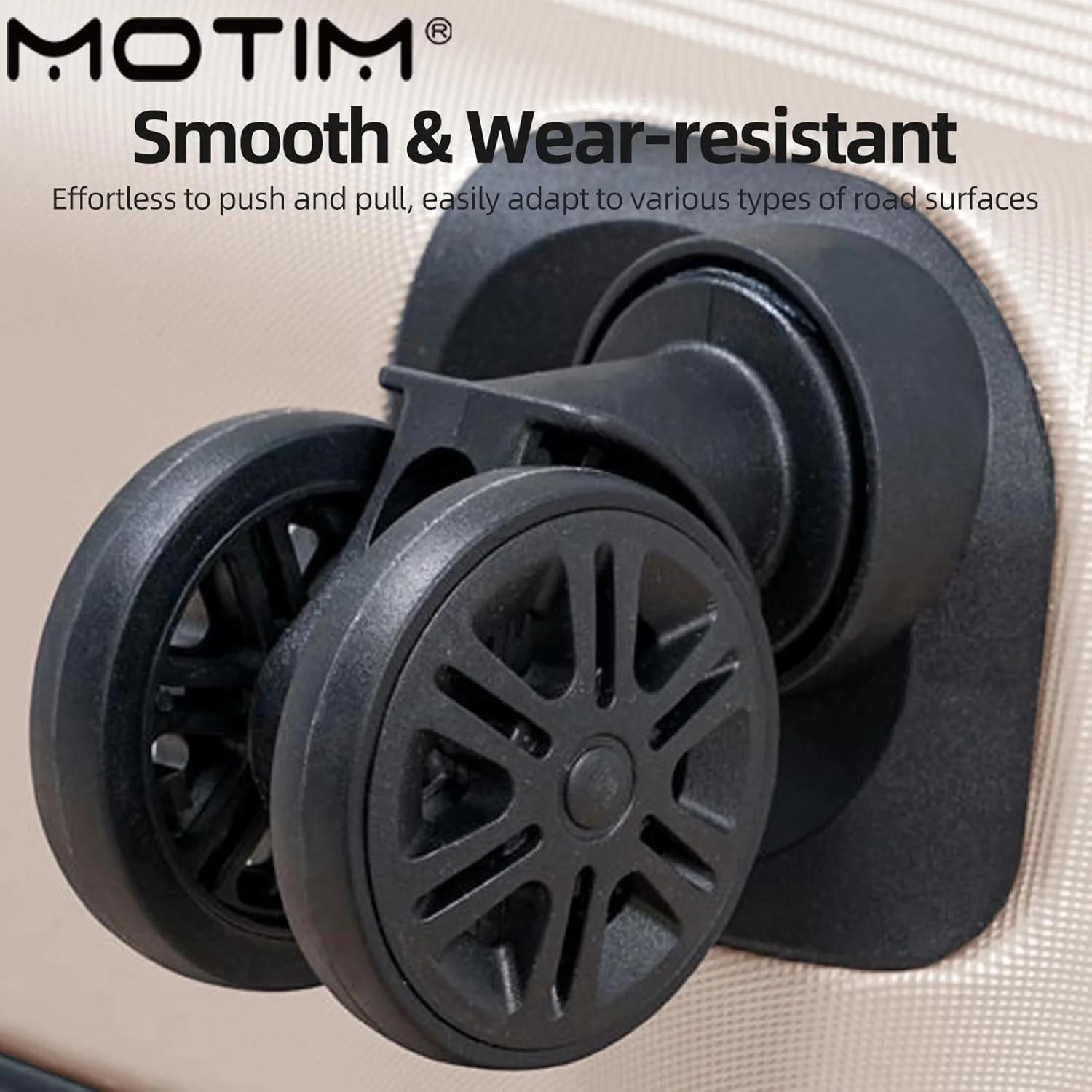 چمدان مسافرتی چرخ دار MOTIM، بدنه سخت، 4 چرخ گردان، سبک وزن (28 اینچ)