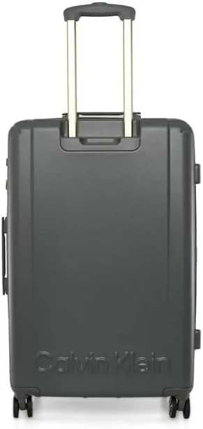 چمدان چرخشی سبک وزن CALVIN KLEIN BIG MONOGRAM با قفل TSA (خاکستری، 28 اینچ)