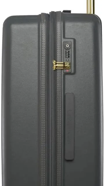 چمدان چرخشی سبک وزن CALVIN KLEIN BIG MONOGRAM با قفل TSA (خاکستری، 28 اینچ)