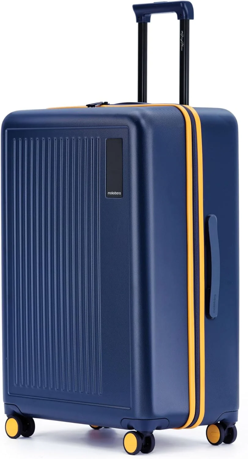 چمدان بزرگ مسافرتی موکوبارا مدل ترانزیت | چمدان سخت بدنه پلی کربنات با 8 چرخ بی صدا - سانری 2.0 (آبی و زرد)