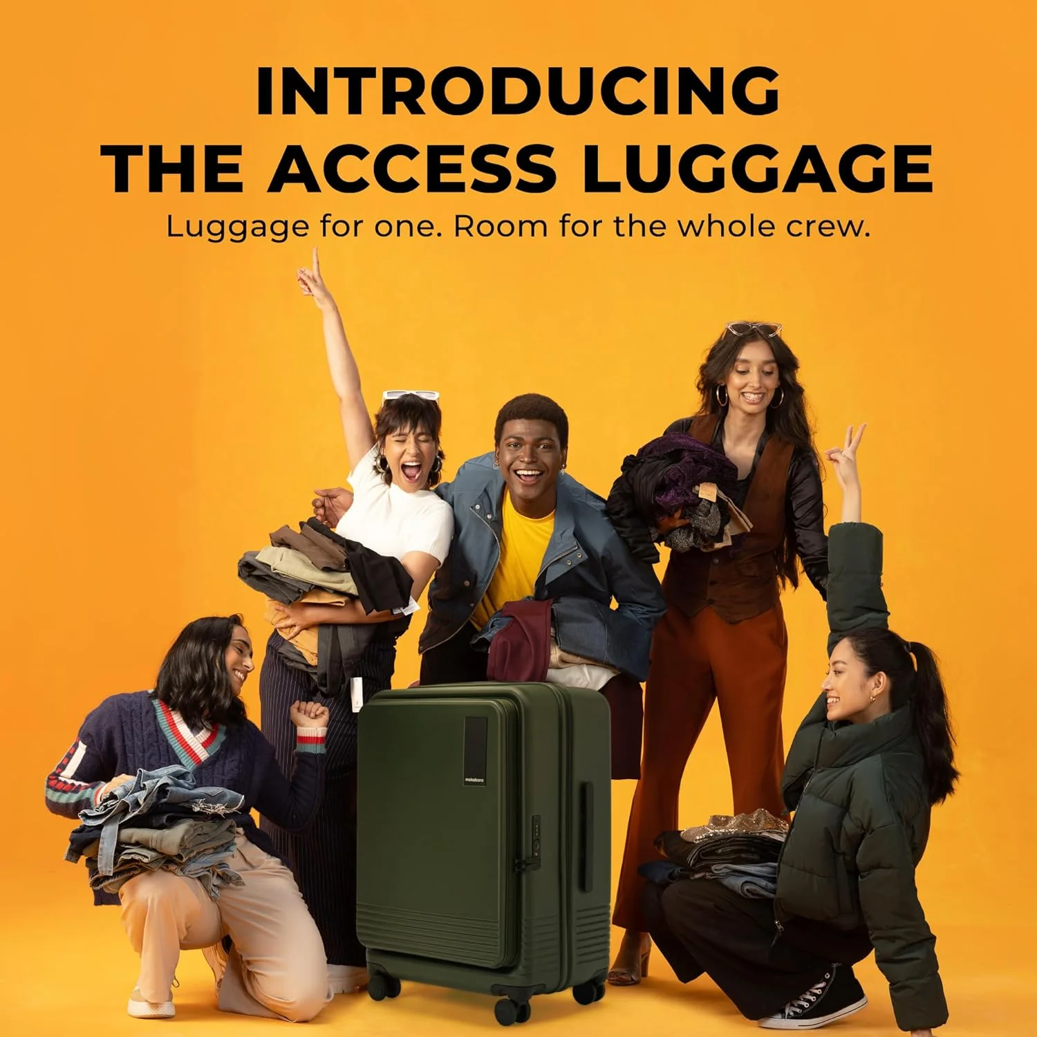 چمدان سایز متوسط موکوبارا مدل The Access | چمدان چرخ دار پلی کربنات سخت و مقاوم با قفل TSA داخلی، رنگ سبز دریایی، ارتفاع 65 سانتی متر